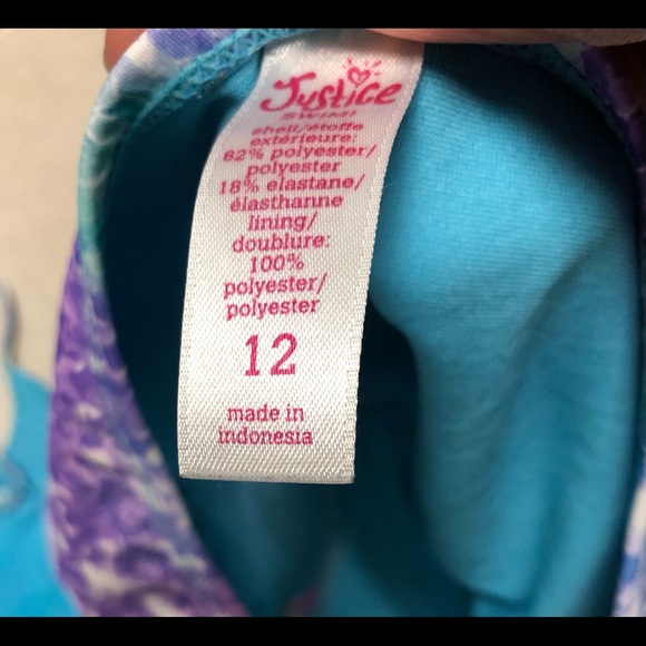 Girls Justice 2 piece swimsuit - Picture 3 of 4